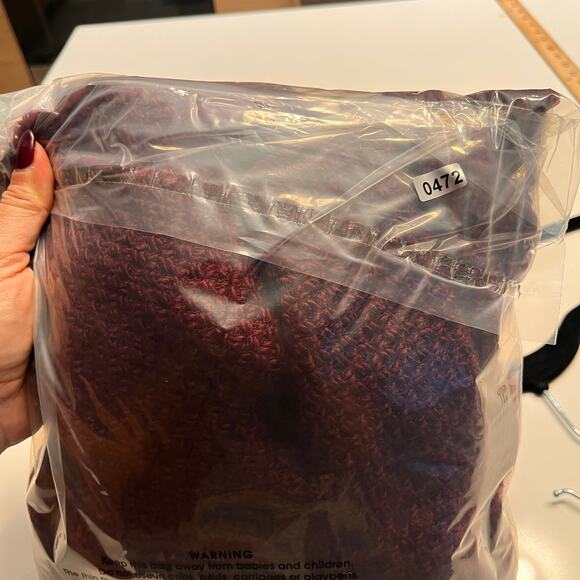 Zara Maroon Button Preppy Frayed Crop Blazer Jacket Size 8 - Picture 7 of 7